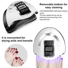 Lámpara de uñas profesional - Curado de esmalte en 30-60 segundos